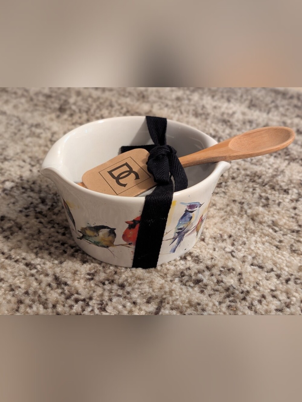 Dean Crouser Serving Piece With Wooden Spoon